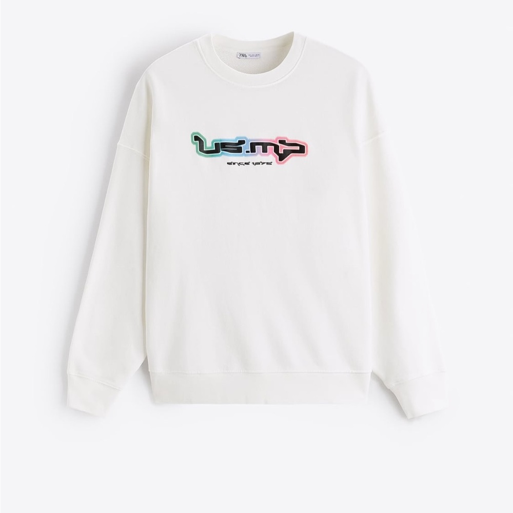 Zara Graphic Sweatshirt Men’s Size Medium NWT